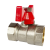 Кран шаровой муфтовый (бабочка) OTMO 1/2" (200/10)