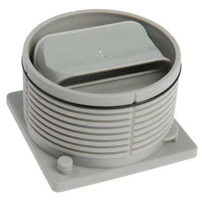 Трап ПП горизонтальный D50 с сухим затвором 100*100 TIM (4/1)