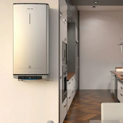 Водонагреватель электрический Ariston ABSE VLS DRY WIFI  80 (1,5+1 кВт, 2 ТЭНа, плоский, Ag+)