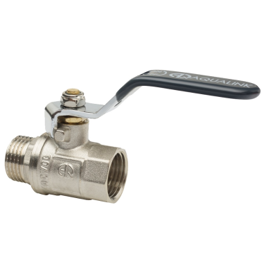 Кран шаровой муфта/резьба полнопроходной (рычаг) AQUALINK 1 1/2" (30/5)