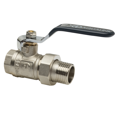Кран шаровой с американкой полнопроходной (рычаг) AQUALINK, 3/4" (60/5)