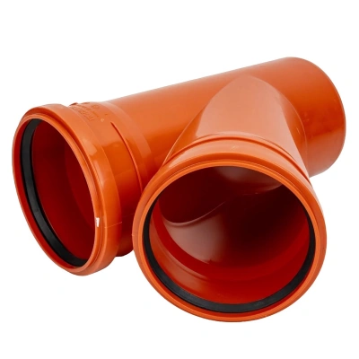 Тройник канализационный D-200/200 (45 град.) (наружная) ПОЛИТЭК (10)