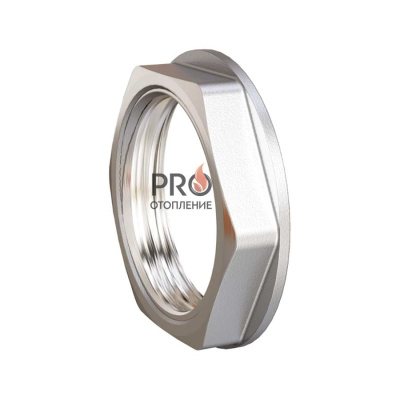 Контргайка 1/2" латунь никель LD (300)