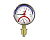 Термометр малый с гильзой 1/4" TIM (0-80 °С) (210)