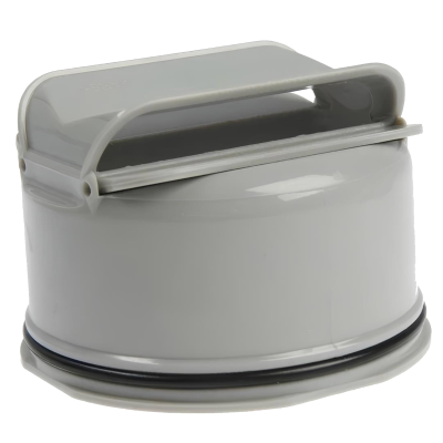 Трап ПП горизонтальный D50 с сухим затвором 150*150 TIM (4/1)