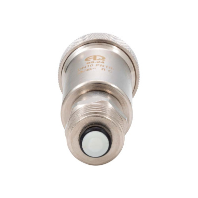 Автоматический воздухоотводчик (поплавковый) 3/8″ c остекающим клапаном 1/2″ AQUALINK (1/140)