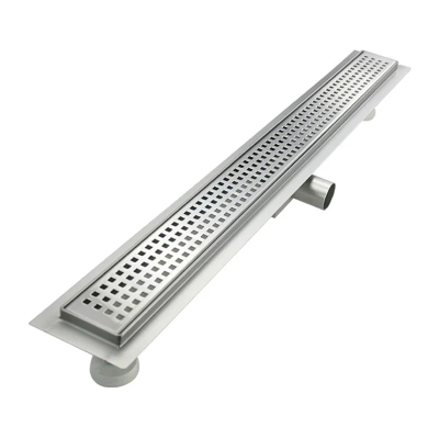 Трап-лоток с гориз. (гидро+сухая защита от запаха) (решетка с квад. ячейкой) 85см TIM (4)