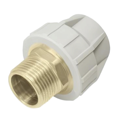 Муфта с резьбой наружной PP  - d 20 GZ 1/2" FV / KAN (160/20) (Р-О)