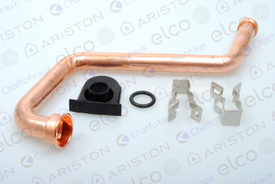 Запчасть для газ. котла Трубка возврата теплоносителя (CU) Ariston (65106308)
