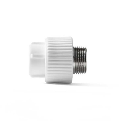 PP-R Муфта комбинированная НР Белая  25-3/4 PRO AQUA (100/10)