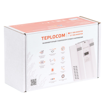 Стабилизатор напряжения TEPLOCOM ST- 1000 INVERTOR (Р-О)