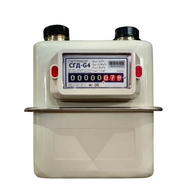 Счетчик газа Счетприбор СГД-G 4 межосевое 110 мм, правый М30*2 (СПРАВА НАЛЕВО) (8) *