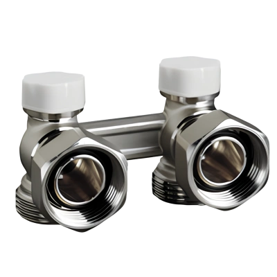  Блок для двухтрубной системы угловой Luxor М178  (M188) 3/4" (евроконус) (Р-О)