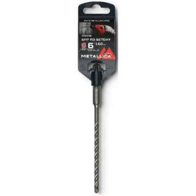 Бур по бетону SDS-plus METALLICA Ultra   6х160/100 мм, Х-напайка, 4 спирали
