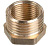 Футорка нар.-вн. 1/2"-3/8" латунь никель LD (230)
