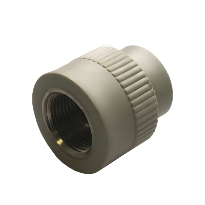 Муфта PP комбин. ВР 25 х 1/2" FDplast (серый) (100/25)