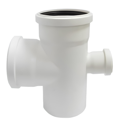 Крестовина канализационная одноплоскостная бесшумная белая D-110/110/50 (90 град.) ПОЛИТЭК (25)