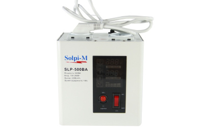 Стабилизатор напряжения Solpi-M SLP-500BA (метал. корпус) NEW