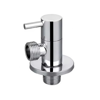 Кран угловой с отражателем хромированный Aquasfera 1/2"х1/2" (142)
