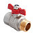 Кран шаровой муфта/резьба полнопроходной (бабочка) MVI Premium 3/4" (64/8) 