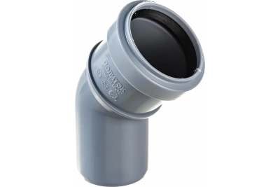 Отвод ПП канализационный D 50 (45 град.) ПОЛИТЭК (100)