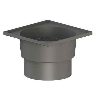 Трап ПП вертикальный с сухим затвором поплавковым D110 решетка нерж. сталь 150х150 Татполимер (24)