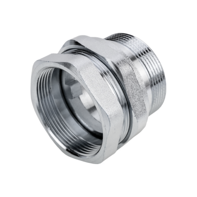 Американка прямая нар.-вн. никелированная 1 1/2" AQUALINK (4/20)