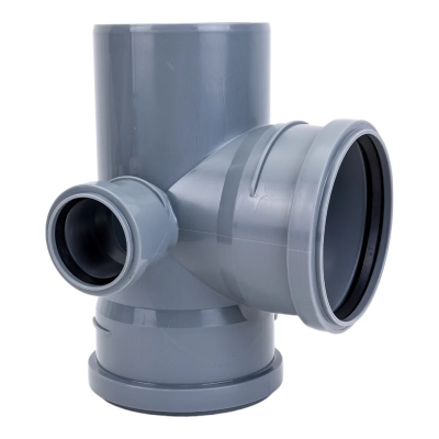 Крестовина канализационная 2-х плоскостная D-110/110/50 левая 90 град. ПОЛИТЭК (25)