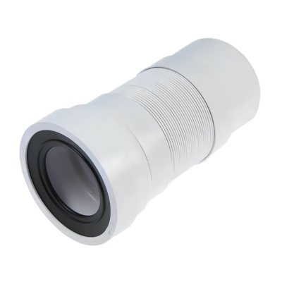 Труба фановая TIM раздвижная гофрированная, выход гладкий. длина 250-570  (Элитная серия)