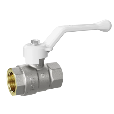 Кран шаровой муфтовый полнопроходной (рычаг) LD Pride W 1/2" БЕЛЫЙ (18)