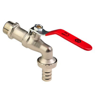 Кран водоразборный со штуцером (рычаг) MVI Premium 1/2" (80/20)