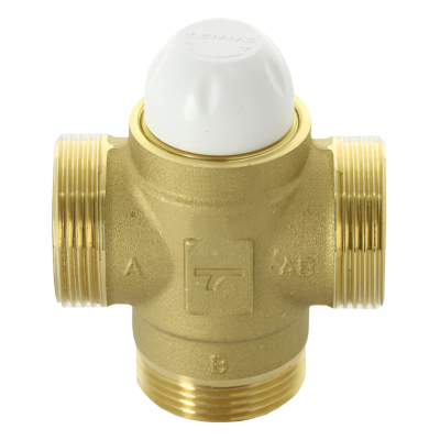 Клапан термостатический трёхходовой разделительный Uni-Fitt 1 1/4", KVs 6.1, нар. р.