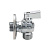 Кран шаровой угловой для стиральных машин AQUALINK 1/2"х3/4" нар-нар (120/10) 
