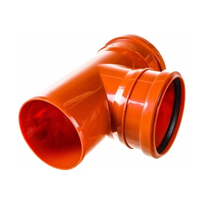 Тройник канализационный D-110/110 (90 град.) (наружная) ПОЛИТЭК (30)