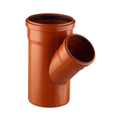 Тройник канализационный D-200/160 (45 град.) (наружная) ПОЛИТЭК (13)