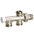  Блок с нижней подводкой (нижний) для двухтрубной системы Luxor М351 (M350) 1/2" (Р-О)