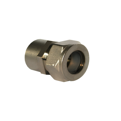 Муфта труба-вн. резьба (никелированная) 20*3/4 TIM (10/80)