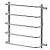 Полотенцесушитель София Гранд (без полок) 1" 500х700 (5 перекл.) нерж.