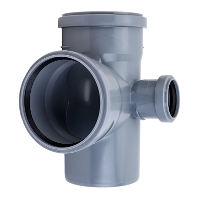 Крестовина канализационная 2-х плоскостная D-110/110/50 левая 90 град. ПОЛИТЭК (25)