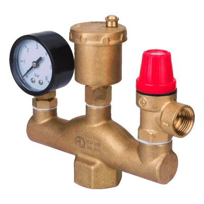 Группа безопасности котла AQUALINK (50 кВт) (3 бар) (12)