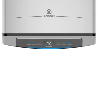 Водонагреватель электрический Ariston ABSE VLS DRY WIFI 100 (1,5+1 кВт, 2 ТЭНа, плоский, Ag+)