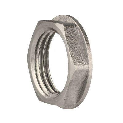 Контргайка 1 1/2" латунь никель LD (50)
