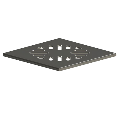 Трап ПП горизонтальный с сухим затвором поплавковым D50 решетка нерж.сталь 150х150 Татполимер (34)