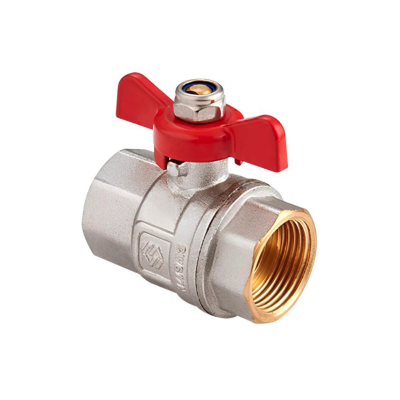 Кран шаровой муфтовый полнопроходной (бабочка) MVI Premium 1/2" (80/10)