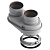 Адаптер с 60/100 на 80/80 мм MB P-01 (Protherm, Buderus, Bosch, Lemax) (16)