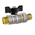 Кран шаровой с американкой полнопроходной нар. резьба (бабочка) LD Pride 3/4" (8) 