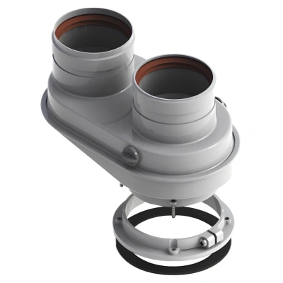 Адаптер с 60/100 на 80/80 мм MB P-01 (Protherm, Buderus, Bosch, Lemax) (16)