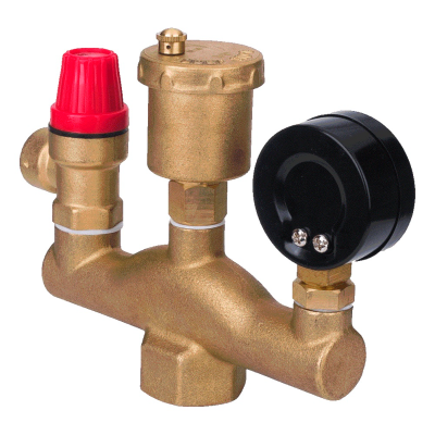 Группа безопасности котла AQUALINK (50 кВт) (3 бар) (12)
